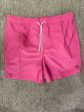 Trinity Coast Pink Swim Trunks XL L Men’s Lined Board Shorts Beach Pool Vacay